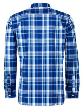 Camisa Cuadros Lacoste CH1576  azul hombre