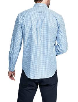 Camisa Façonnable Essential SPW Club Vichy azul
