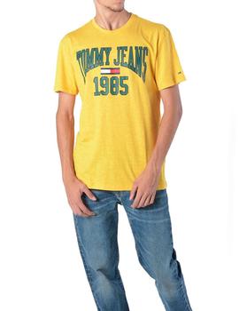 Camiseta Tommy Hilfiger Tjm Collegiate amarillo