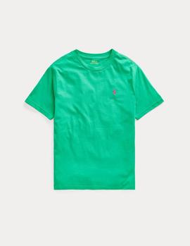 Camiseta Ralph Lauren Cotton Jersey verde niño