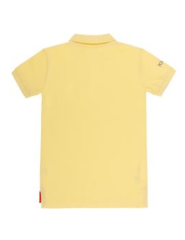Polo elPulpo Básico Logo Bordado amarillo niño