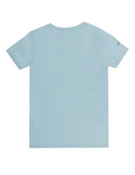 Camiseta elPulpo Silhouette Colours azul niño