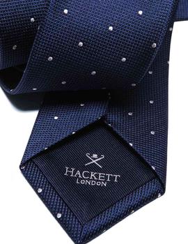 Corbata Hackett London Dot marino hombre