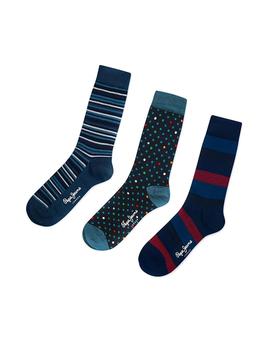 Calcetines Pepe Jeans Marc 3 Pack Multi hombre