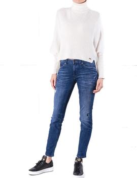 Jersey Pepe Jeans Jodie blanco roto mujer