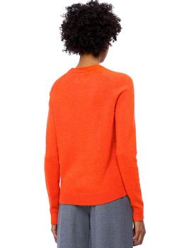 Jersey Calvin Klein Wool Shetland naranja mujer