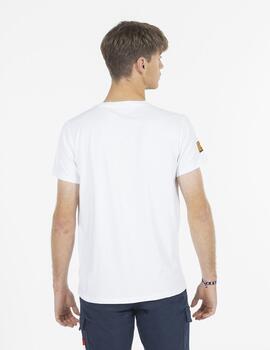 Camiseta elPulpo logo estampado blanco