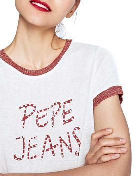 Camiseta Pepe Jeans Caitlin crudo mujer