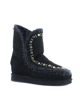 Botas Mou Inner Wedge Studs - Cristals negro mujer