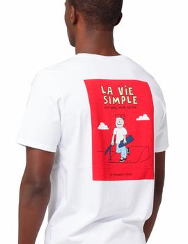 Camiseta Edmmond Studios La Vie Simple blanco