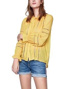 Blusa Pepe Jeans Isabelle ocre mujer