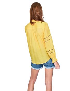 Blusa Pepe Jeans Isabelle ocre mujer