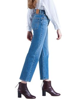 Vaqueros Levi's Ribcage Straight Ankle azul mujer