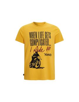 Camiseta Norton Wagoner amarillo hombre