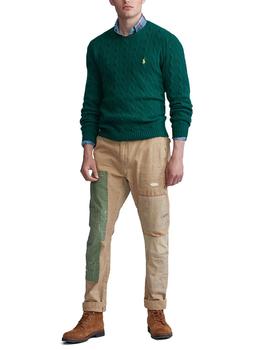Jersey Ralph Lauren Cable Wool Cashmere verde hombre