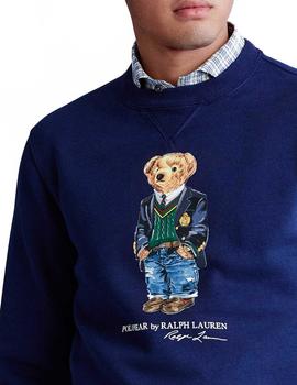 Felpa Ralph Lauren Polo Bear Preppy marino hombre
