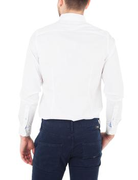 Camisa Tommy Jeans Core Stretch Slim Poplin blanco hombre