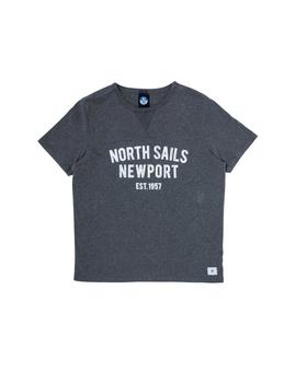 Camiseta North Sails Graphic gris hombre