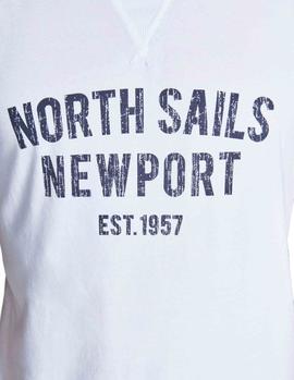 Camiseta North Sails Graphic blanco hombre
