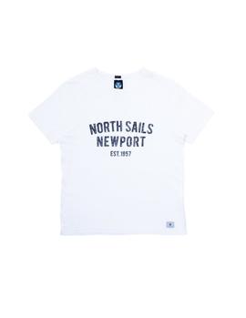 Camiseta North Sails Graphic blanco hombre