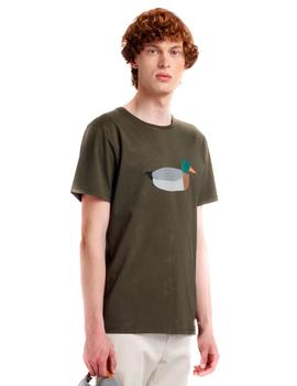 Camiseta Edmmond Duck Hunt verde hombre