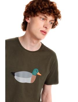Camiseta Edmmond Duck Hunt verde hombre