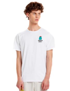 Camiseta Edmmond Geo Surf Tee blanco hombre