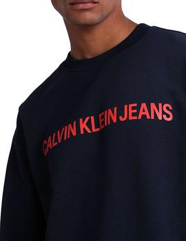 Sudadera Calvin Klein Institutional Logo marino