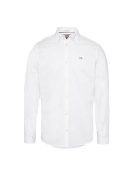 Camisa Tommy Jeans Stretch Oxford blanco hombre