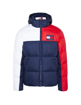 Anorak Tommy Jeans Essential Colorblock marino hombre