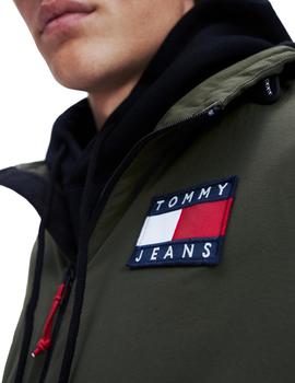 Chaqueta Tommy Jeans Padded Nylon verde hombre
