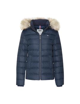 Anorak Tommy Jeans Essential Hooded Down marino hombre