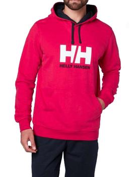 Sudadera Helly Hansen Logo Hoodie roja hombre