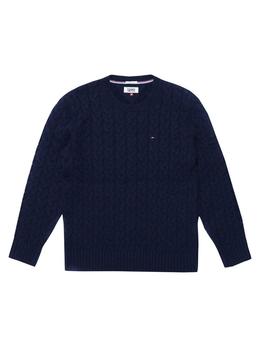 Jersey Tommy Denim Tjm Cable Sweater marino hombre
