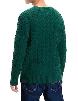 Jersey Tommy Denim Tjm Cable Sweater verde hombre