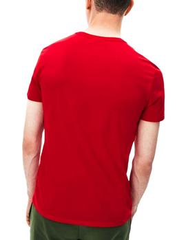 Camiseta Tenis Lacoste Sport TH7618 rojo hombre