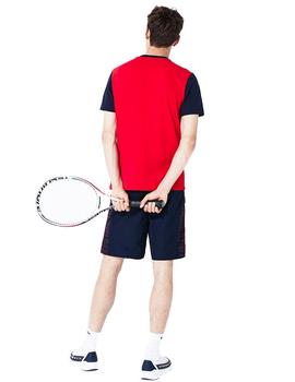 Camiseta Tenis Lacoste Sport TH8408 marino/rojo hombre