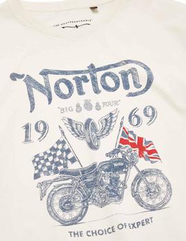 Camiseta Norton Kris crudo hombre