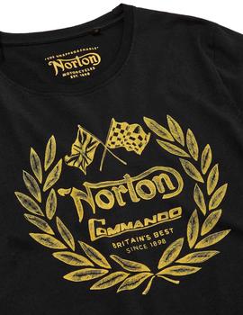 Camiseta Norton Winner negro hombre