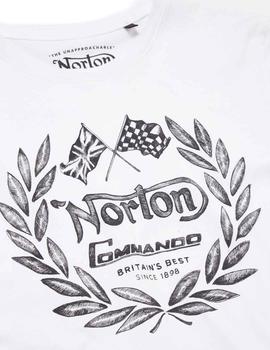 Camiseta Norton Winner blanco hombre