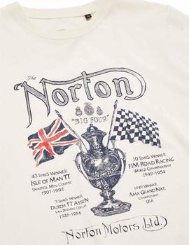 Camiseta Norton Surrey beige hombre