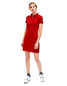 Vestido Polo Lacoste EF8470 rojo mujer