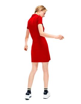 Vestido Polo Lacoste EF8470 rojo mujer