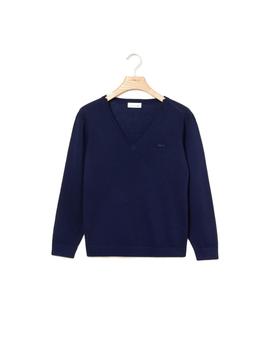 Jersey Lacoste AF8785 marino mujer