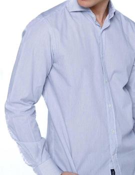 Camisa Rayas Edmmond Proper Shirt Blanco/Azul