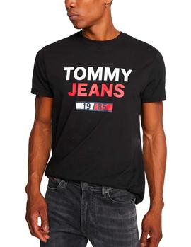 Camiseta Tommy Jeans 1985 Logo negro hombre