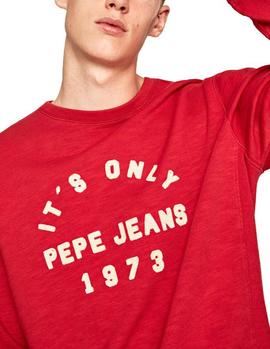 Felpa Pepe Jeans Arnold rojo hombre