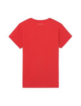 Camiseta HKT by Hackett Logo rojo hombre