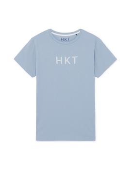 Camiseta HKT by Hackett Logo azul hombre