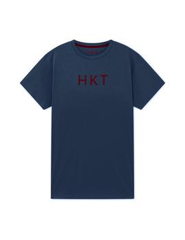Camiseta HKT by Hackett Logo marino hombre